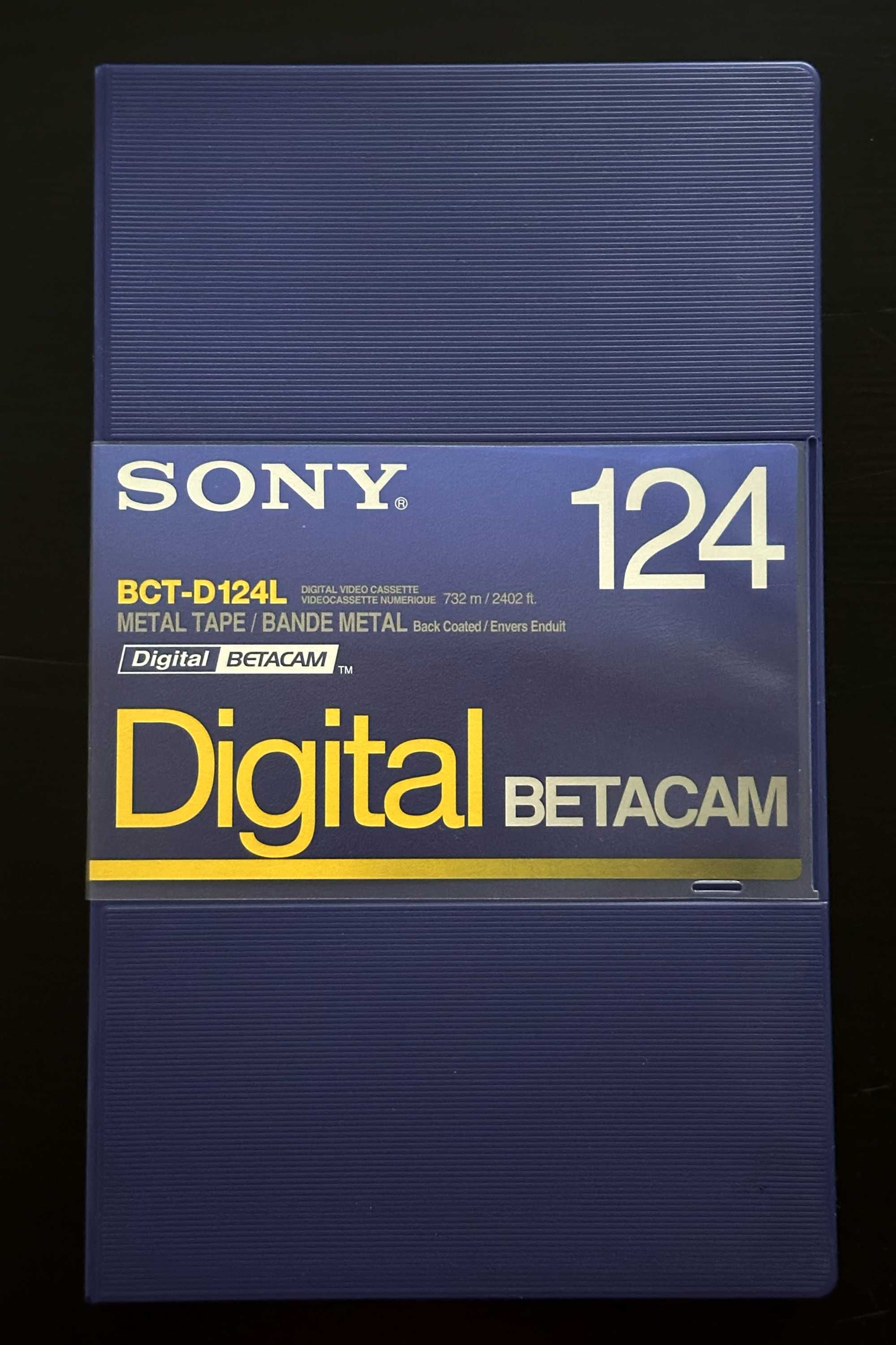 Kasety Beta SP, Digital Beta, HDCAM różnych długości - nie używane.