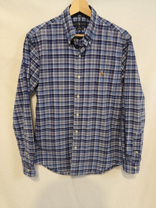 Polo Ralph Lauren Męska Koszula w kratkę Oxford z Długim Rękawem S