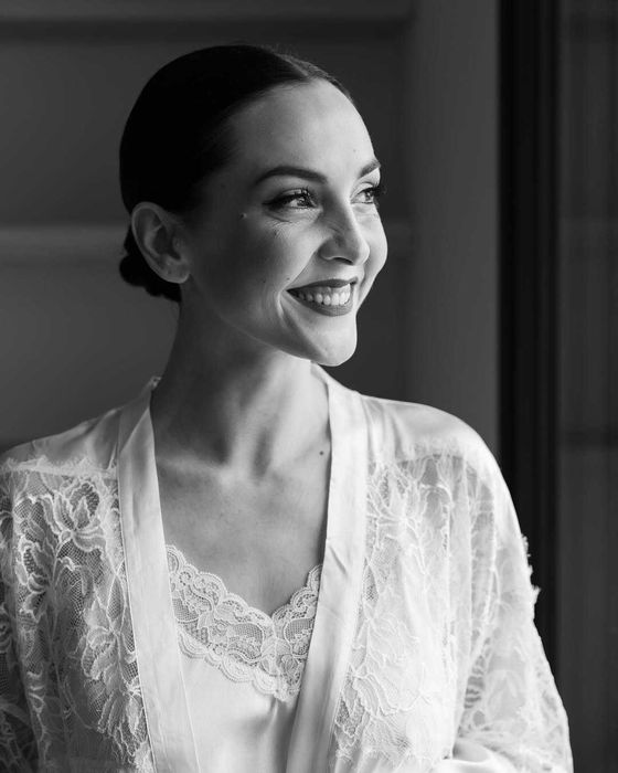 Intimissimi jedwabny śluby szlafrok M/L