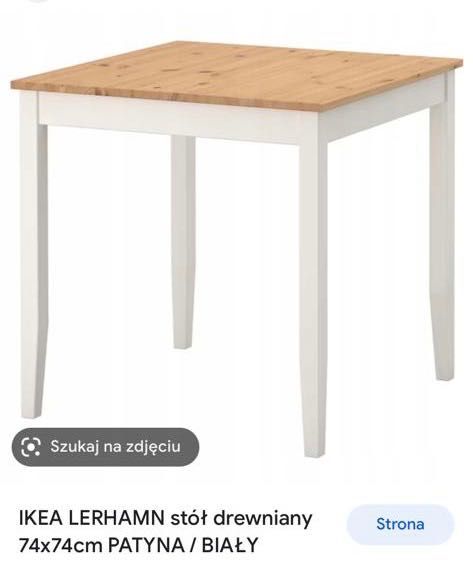 Stół IKEA Lerhamn 74x74 cm nowy