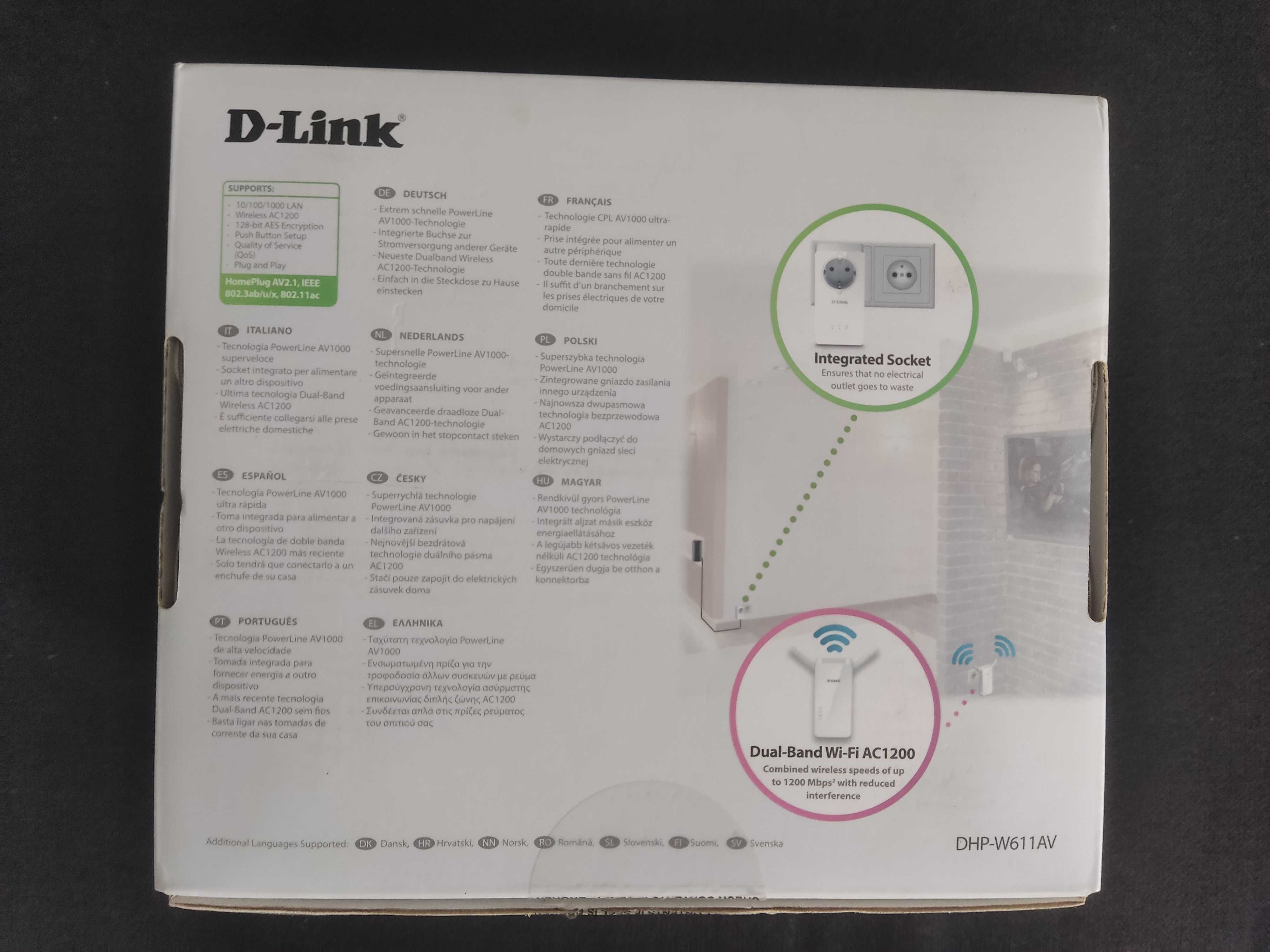 D-Link Powerline AV1000 Wifi AC Starter Kit - Conjunto de 2 Kits