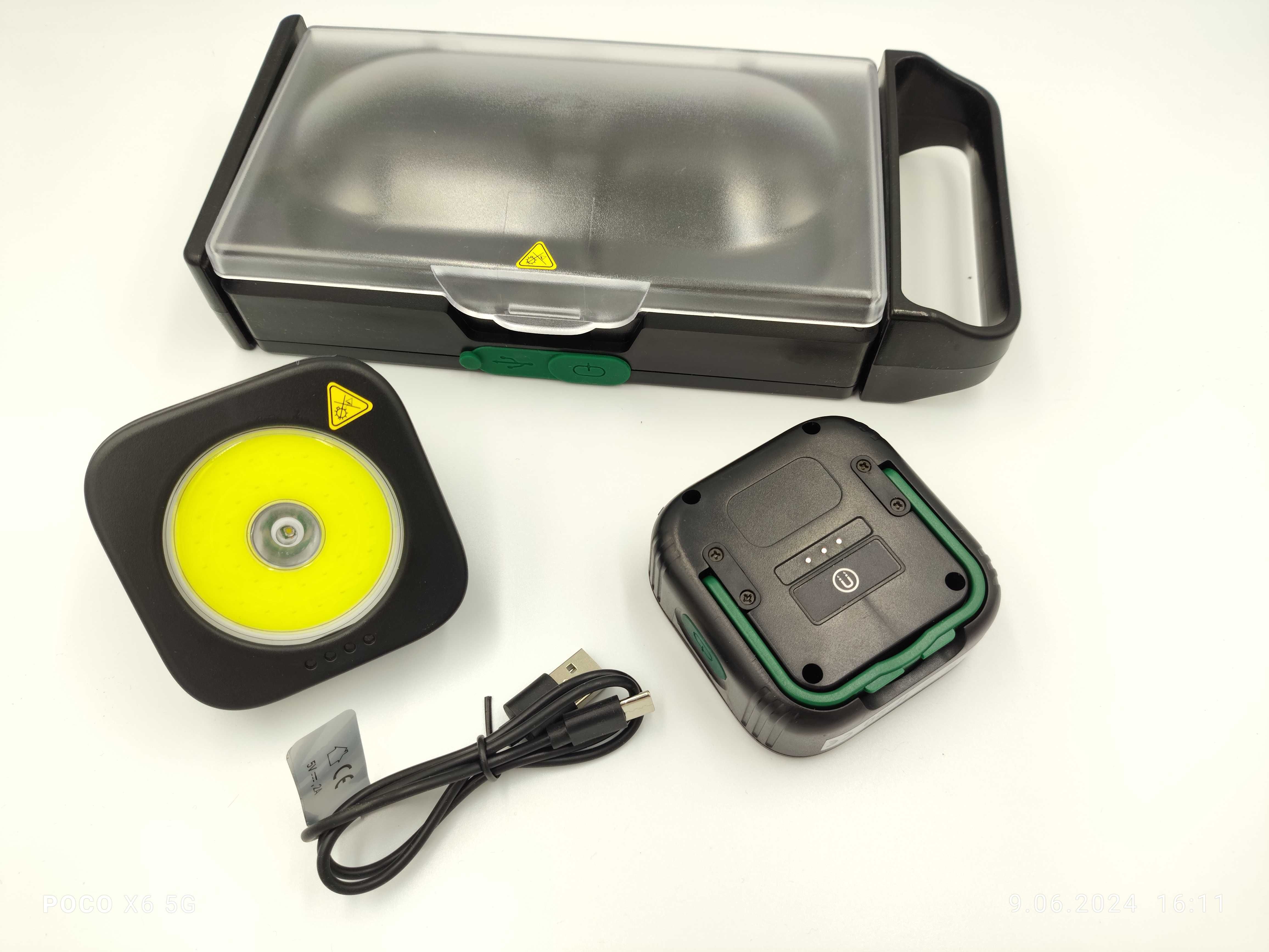 Lampy robocze LED 2 szt PARKSIDE z magnesem stacja ładująca