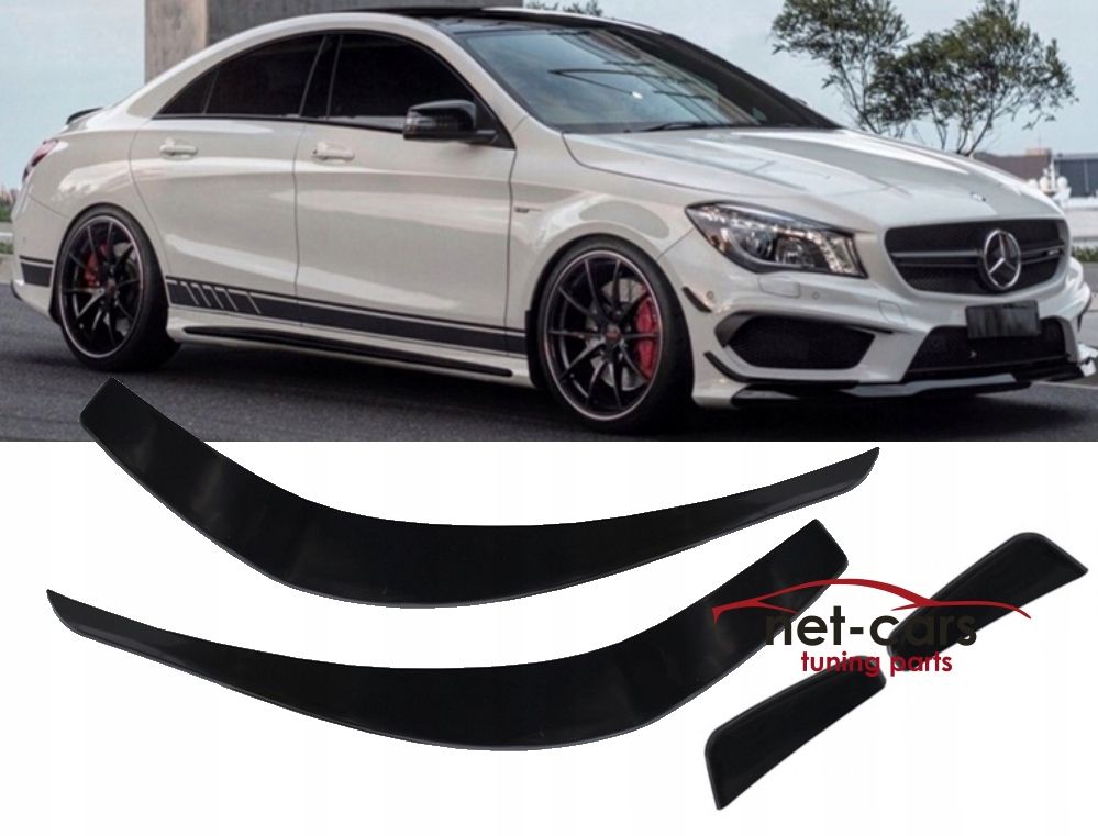 Dokładka Splitery zderzaka przód AERO MERCEDES CLA C117 X117 A45 AMG