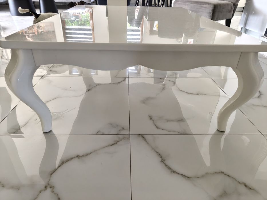 Ława Glamour biała połysk