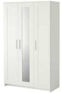Roupeiro c/3 portas, branco, 117x190 cm
