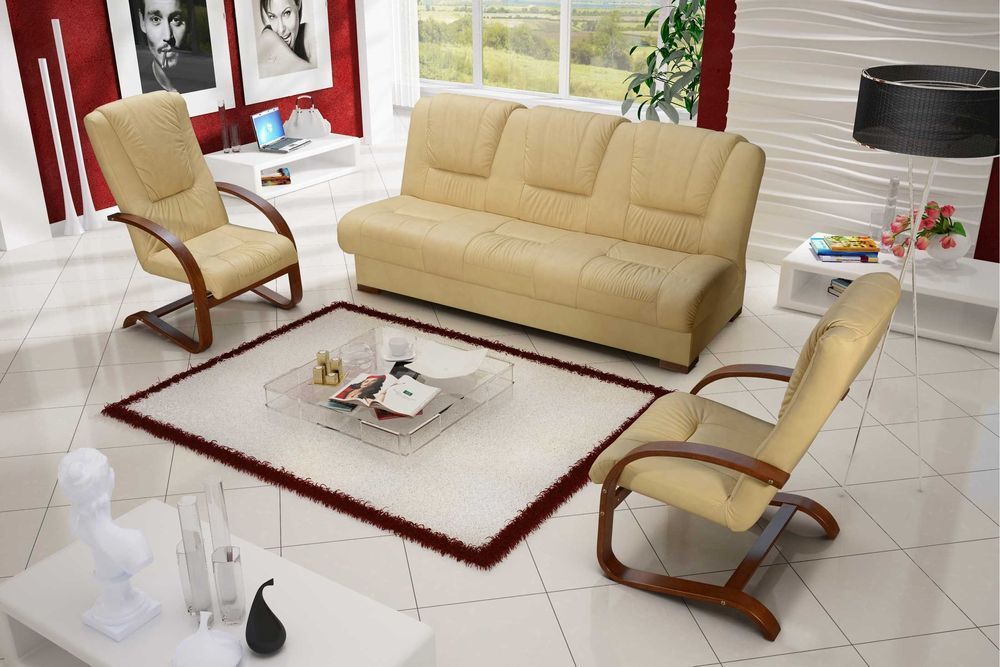 Zestaw wypoczynkowy 311 "SOFT" Skórzany PRODUCENT dostępny od ręki