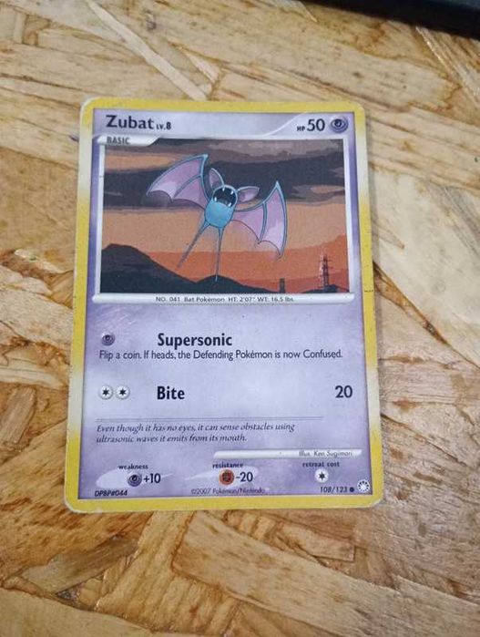 Zubat 108 / 123 - carta pokémon