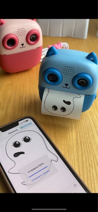 Дитячий фотоапарат принтер детский