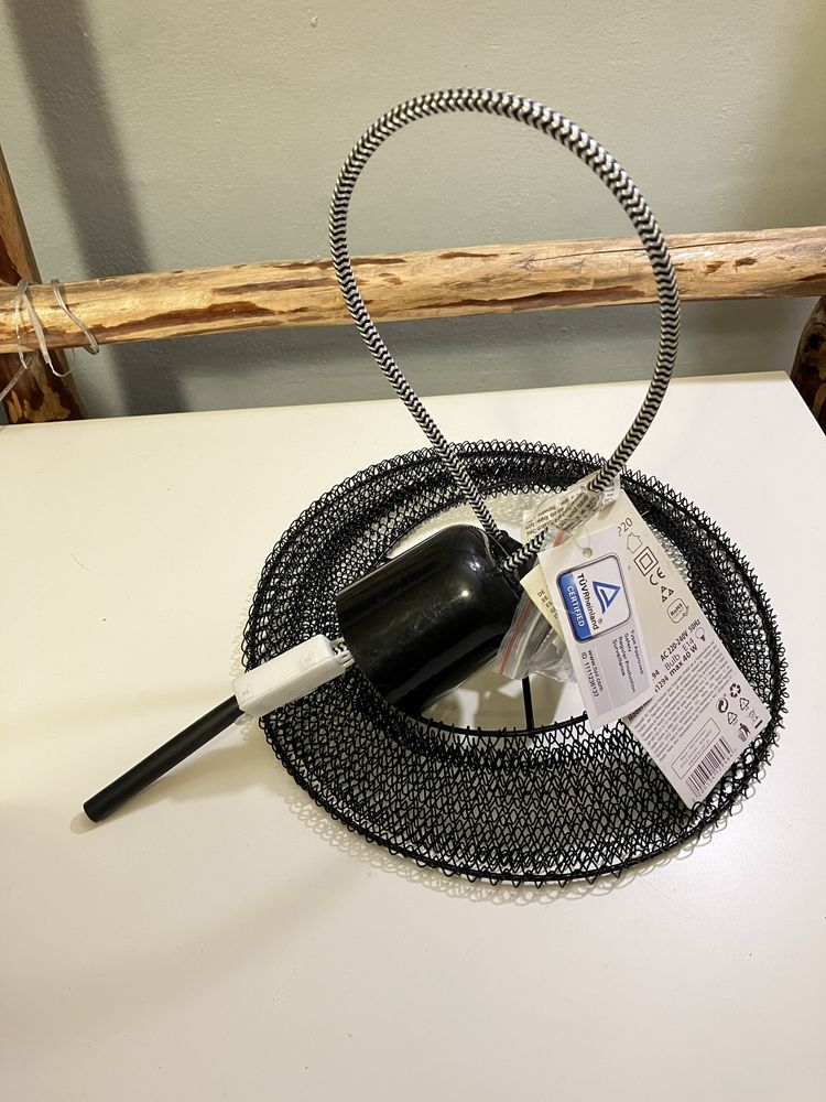 Żyrandol lampa klosz abażur metal Industrial Retro Wystrój wnętrz -50%