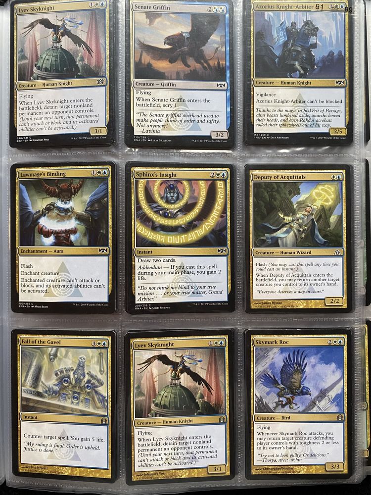 Magic the gathering Kolekcja 45 kart Azorius + 1000 kart każda inna