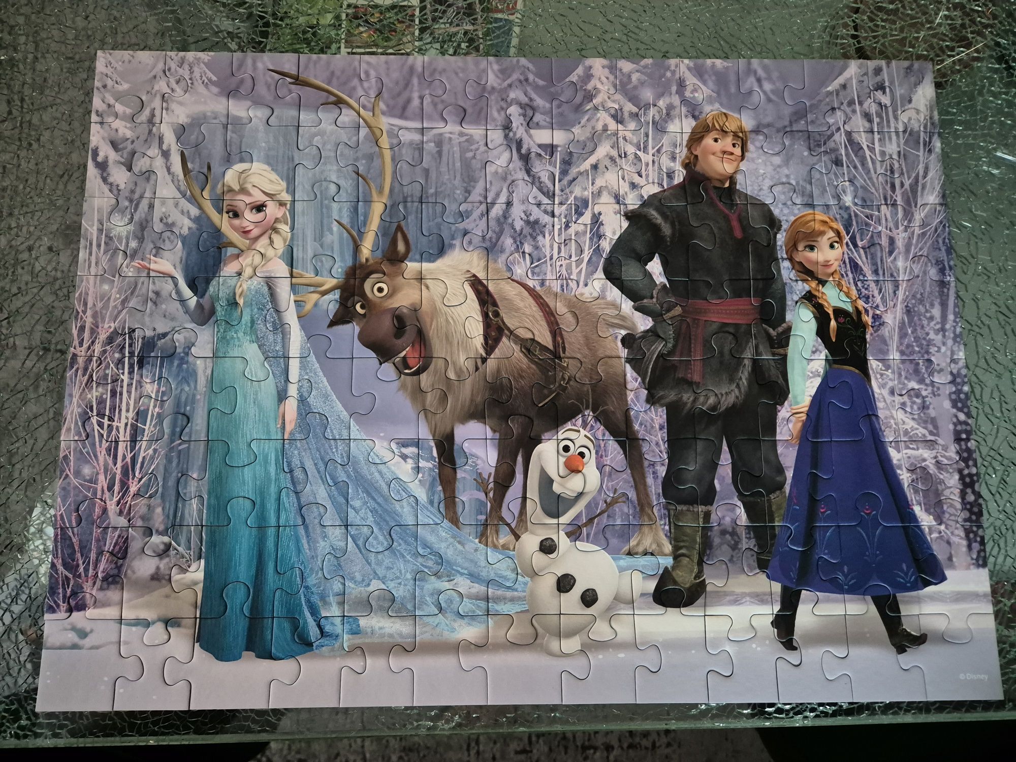 Zestaw Puzzli Frozen Kraina Lodu Pieski 100-160