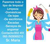 Fazemos todo o tipo de limpezas