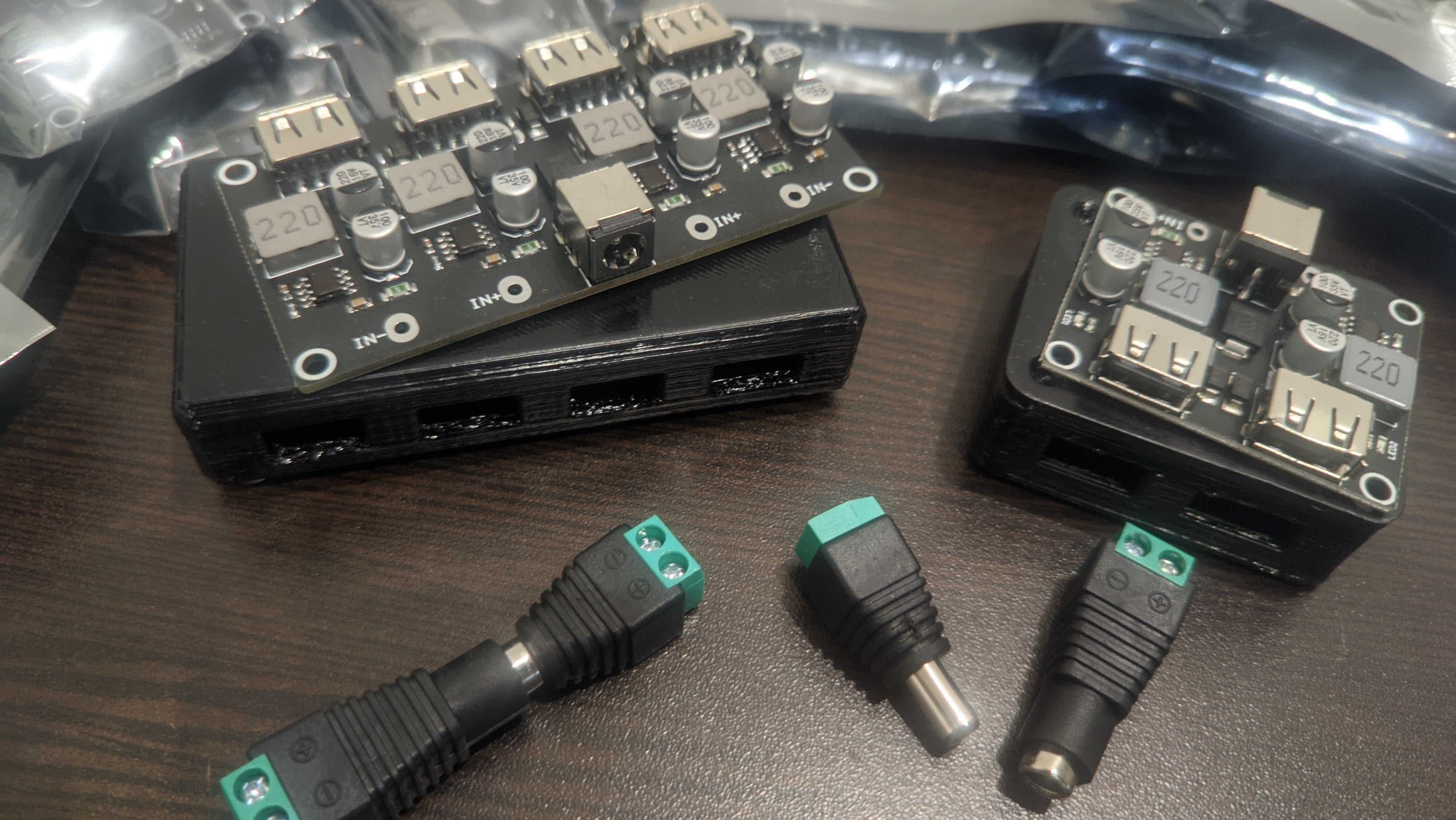Понижающий преобразователь QC3 5в 9 12v 24 32V на 1-2-4 шт USB зарядка
