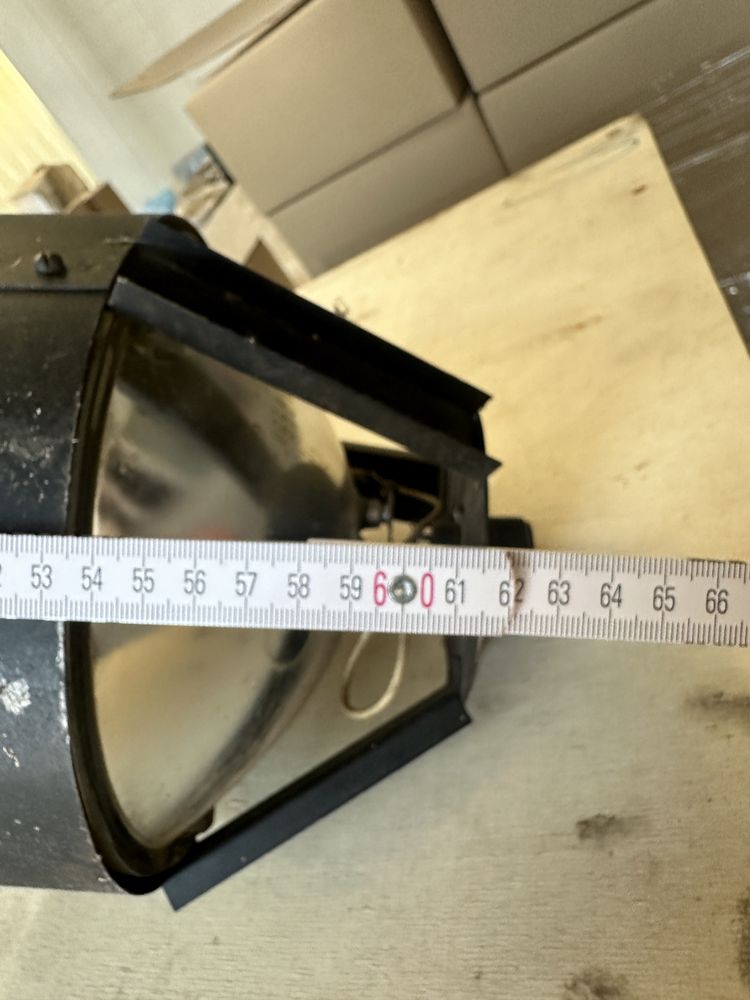 Stare lampy halogenowe PRL industrial