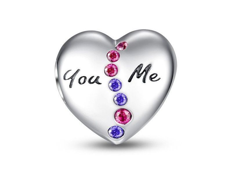 Srebrna Przywieszka Charms You & Me Ty I Ja Gs040-2Rh