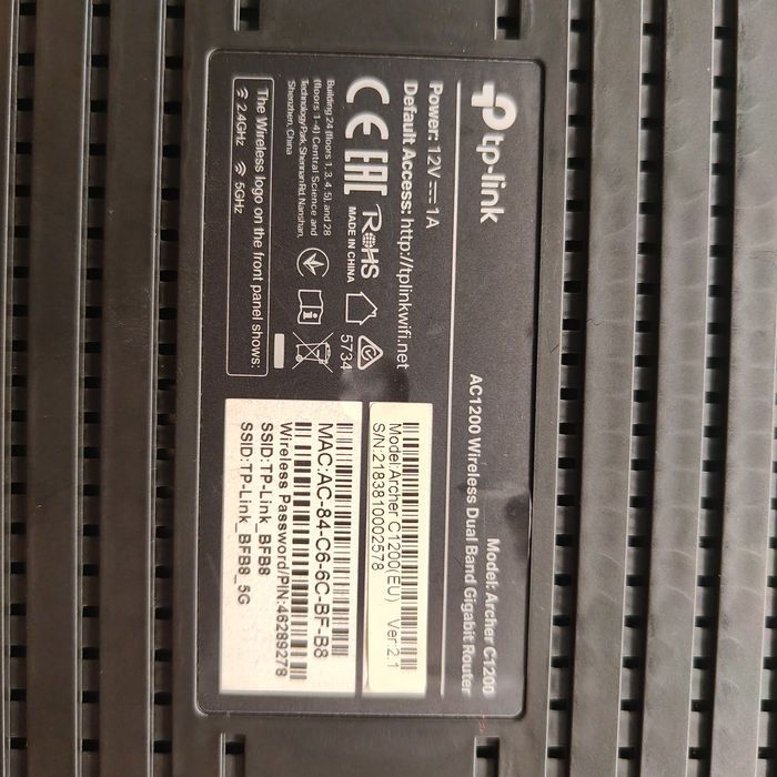 Router Wi-Fi TP Link AC 1200