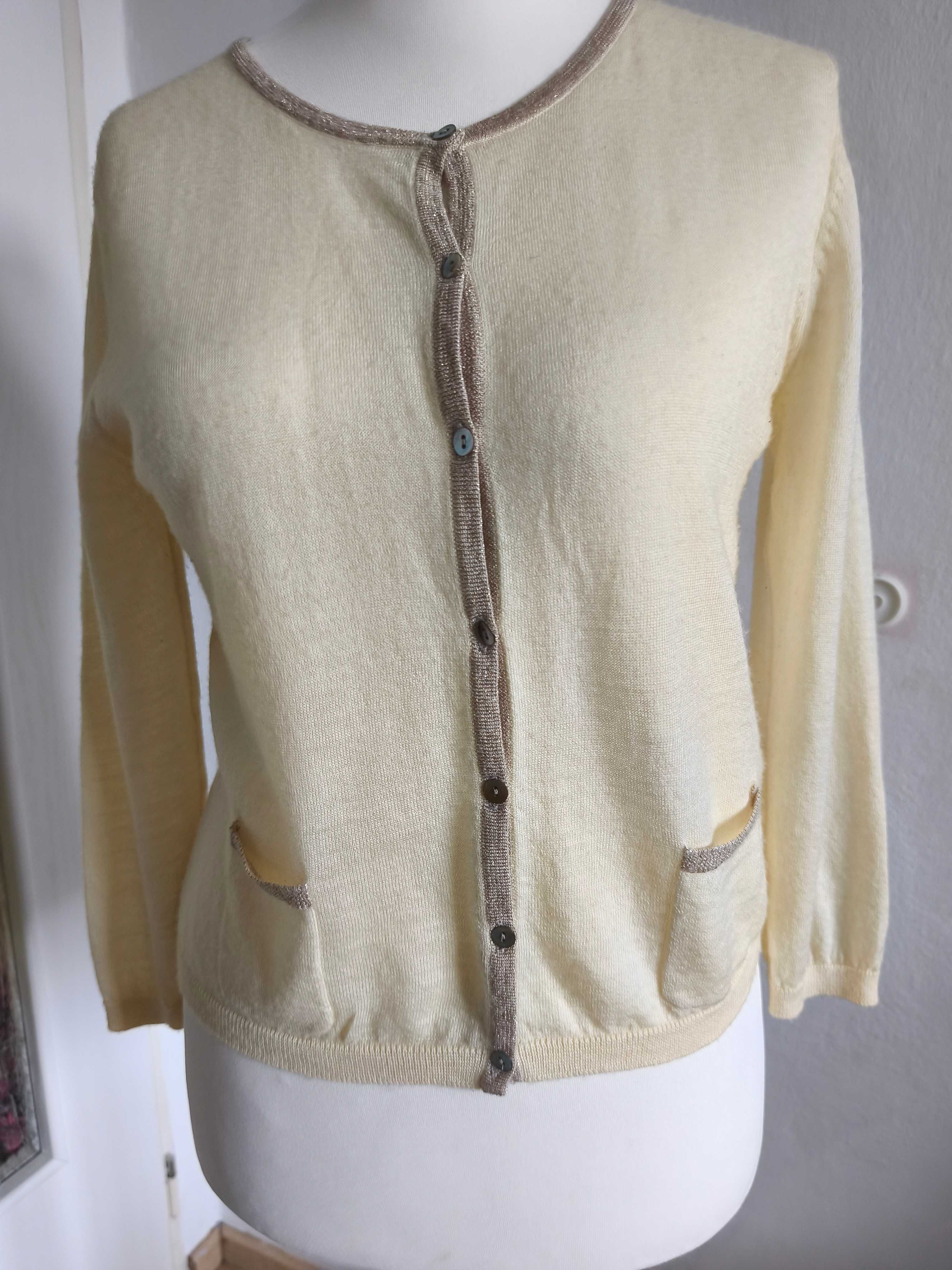 Sweterek kremowy Mint velvet R14 kremowy
