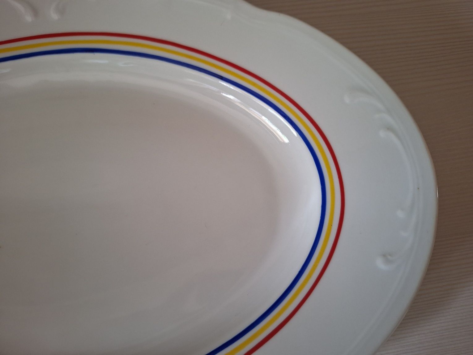 Półmisek porcelanowy Włocławek porcelana talerz duży retro PRL