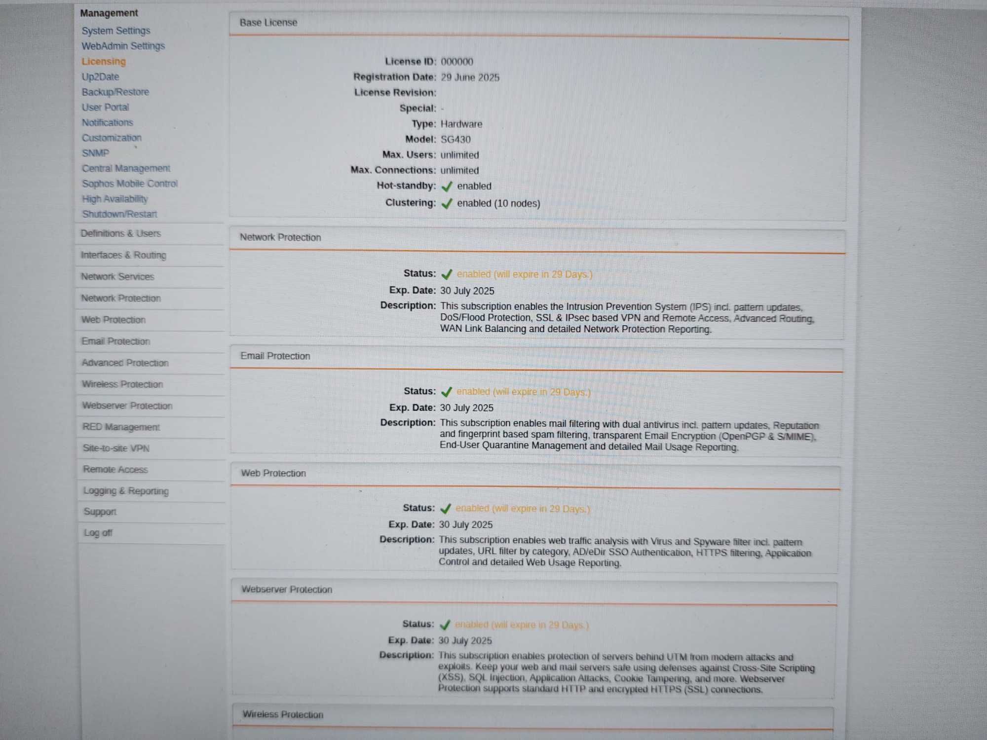 Firewall sprzętowy IPS UTM SOPHOS SG 430 (2)