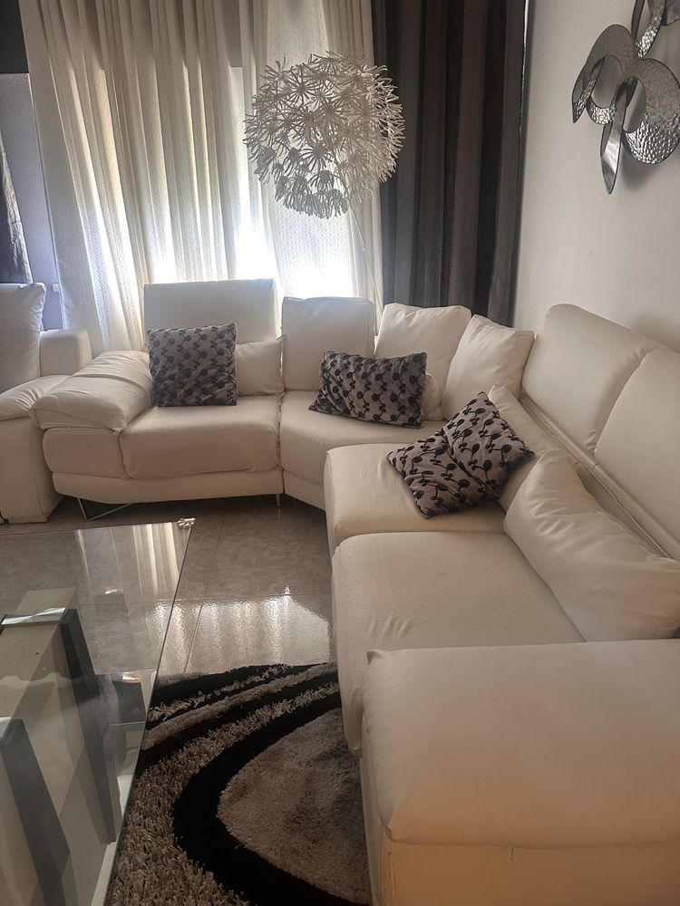 Sofa sala branco usado