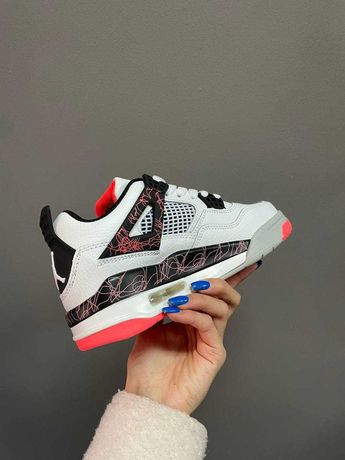 Кроссовки Nike Air Jordan 4 Nostalgia White/Pink | Мужские/Женские r1