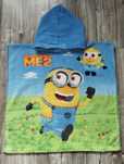 Ręcznik kąpielowy z kapturem Minionki, 60x60