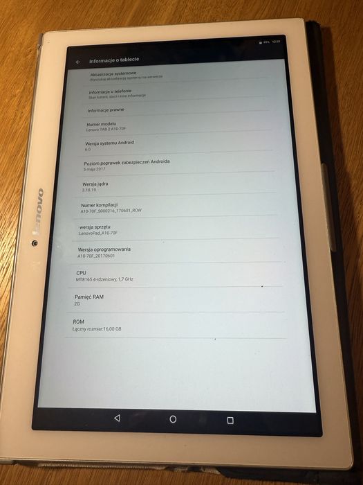 Tablet Lenovo Tab 2