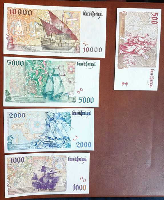 5 Últimas Notas de Escudos da serie Navegadores