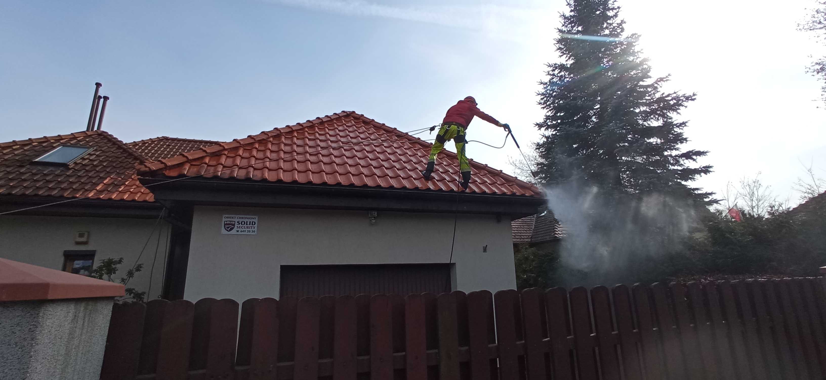 Mycie ciśnieniowe, mycie elewacji, mycie dachu, mycie kostki brukowej