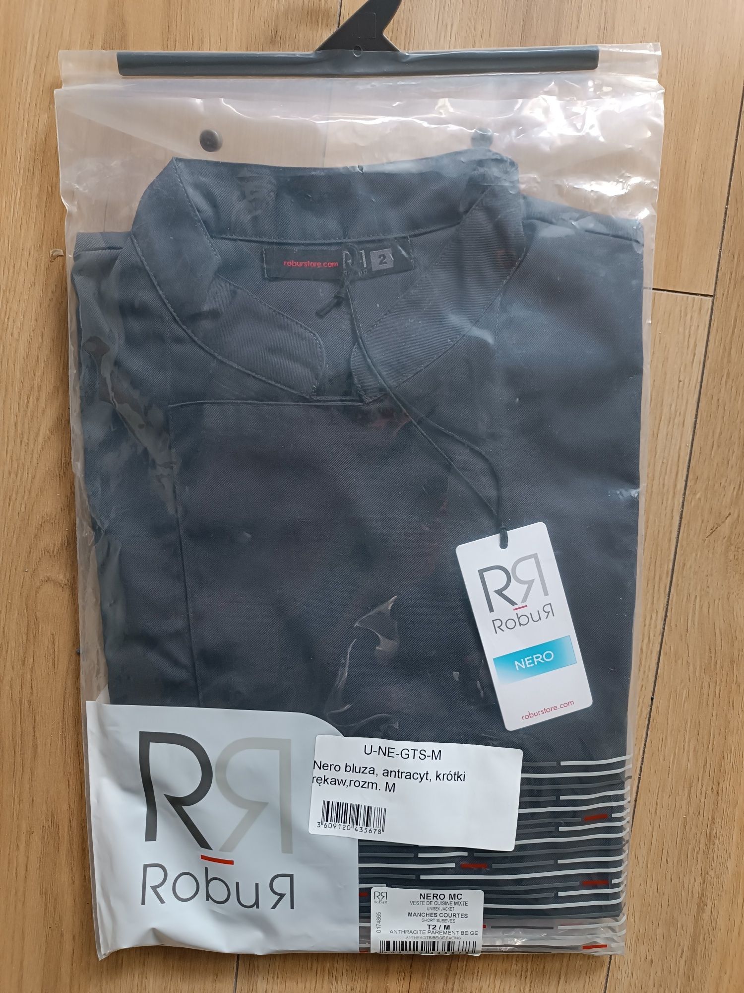 Nowe bluzy kucharskie firma Robus Nero rozm M