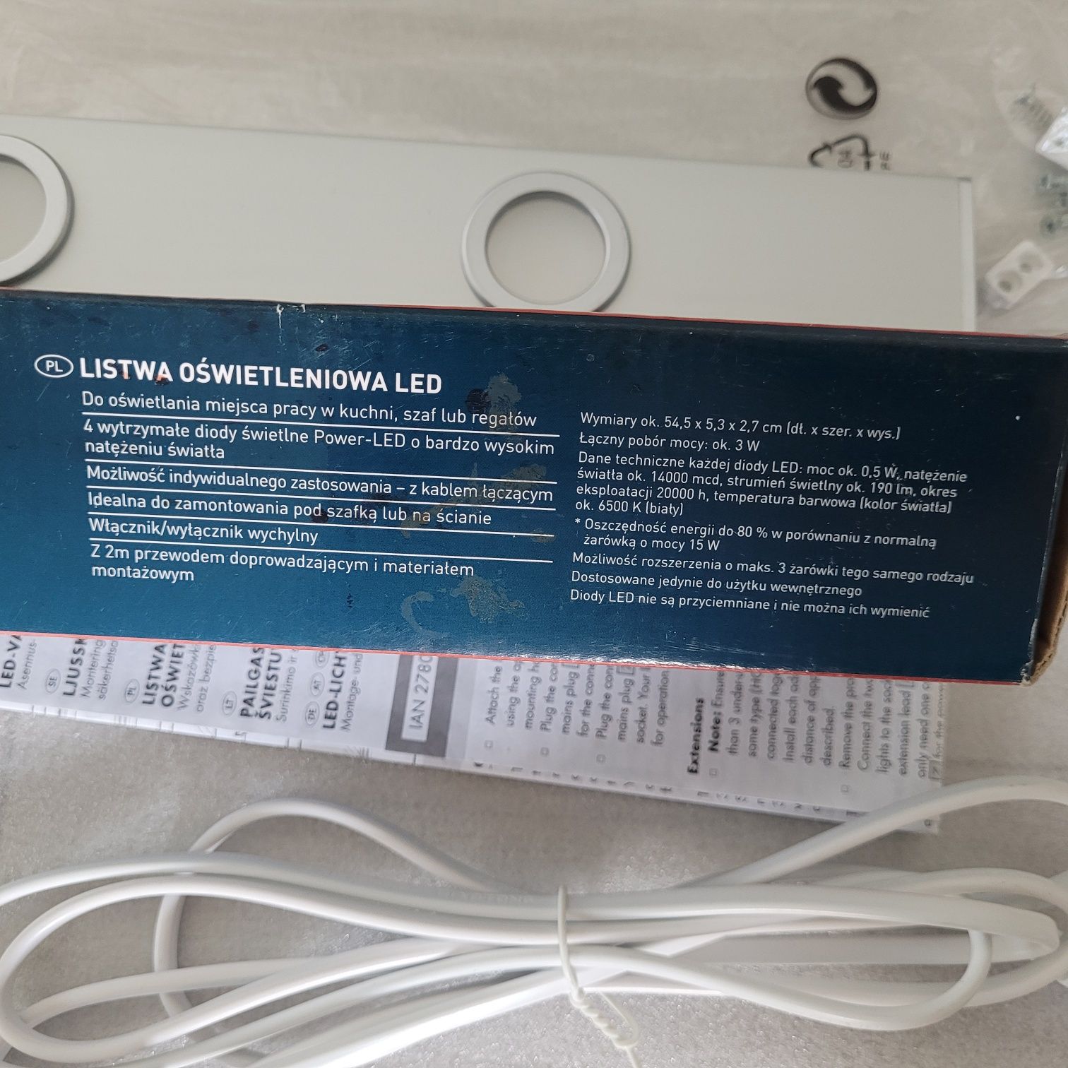Listwa oświetleniowa LED LivarnoLux nowa
