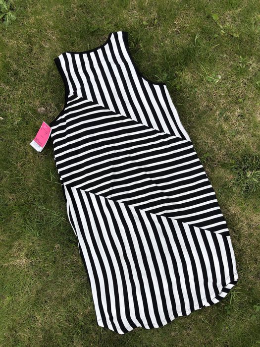 Biało-czarna sukienka letnia Monteau