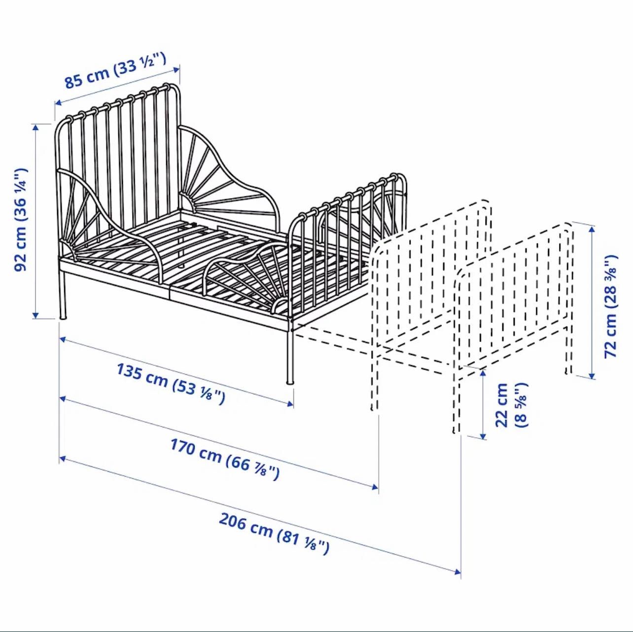 Łóżko dziecięce Ikea Minnen 2 szt.