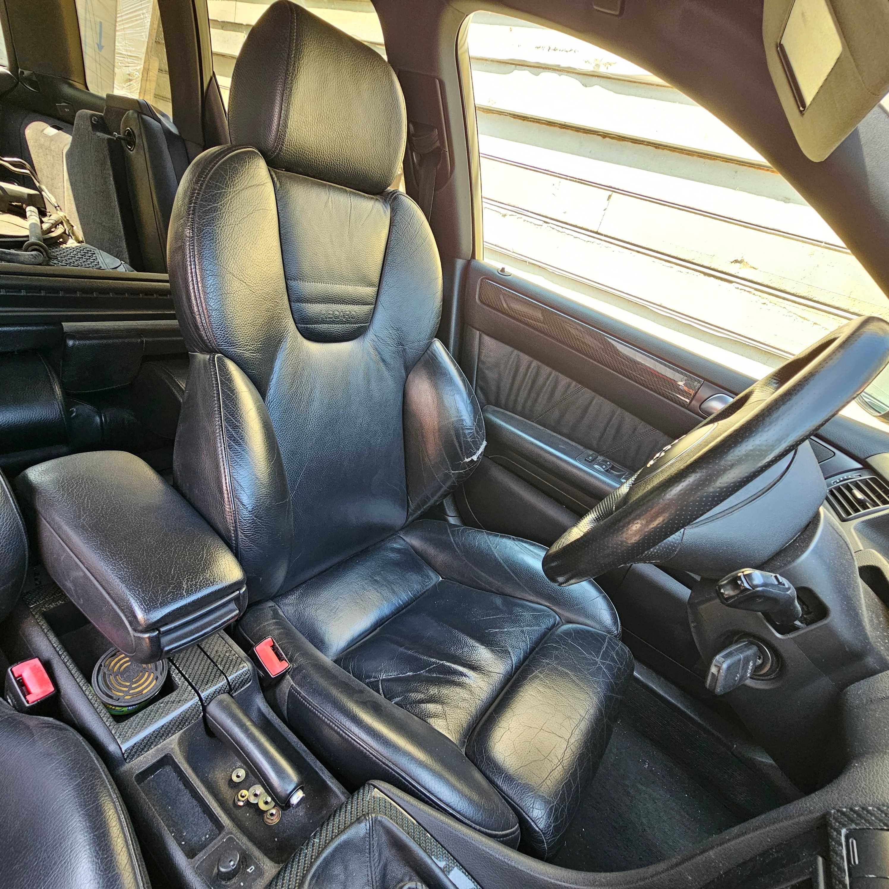 Fotele kanapa boczki podłokietnik Recaro podgrzewane Audi A6 C5 S6