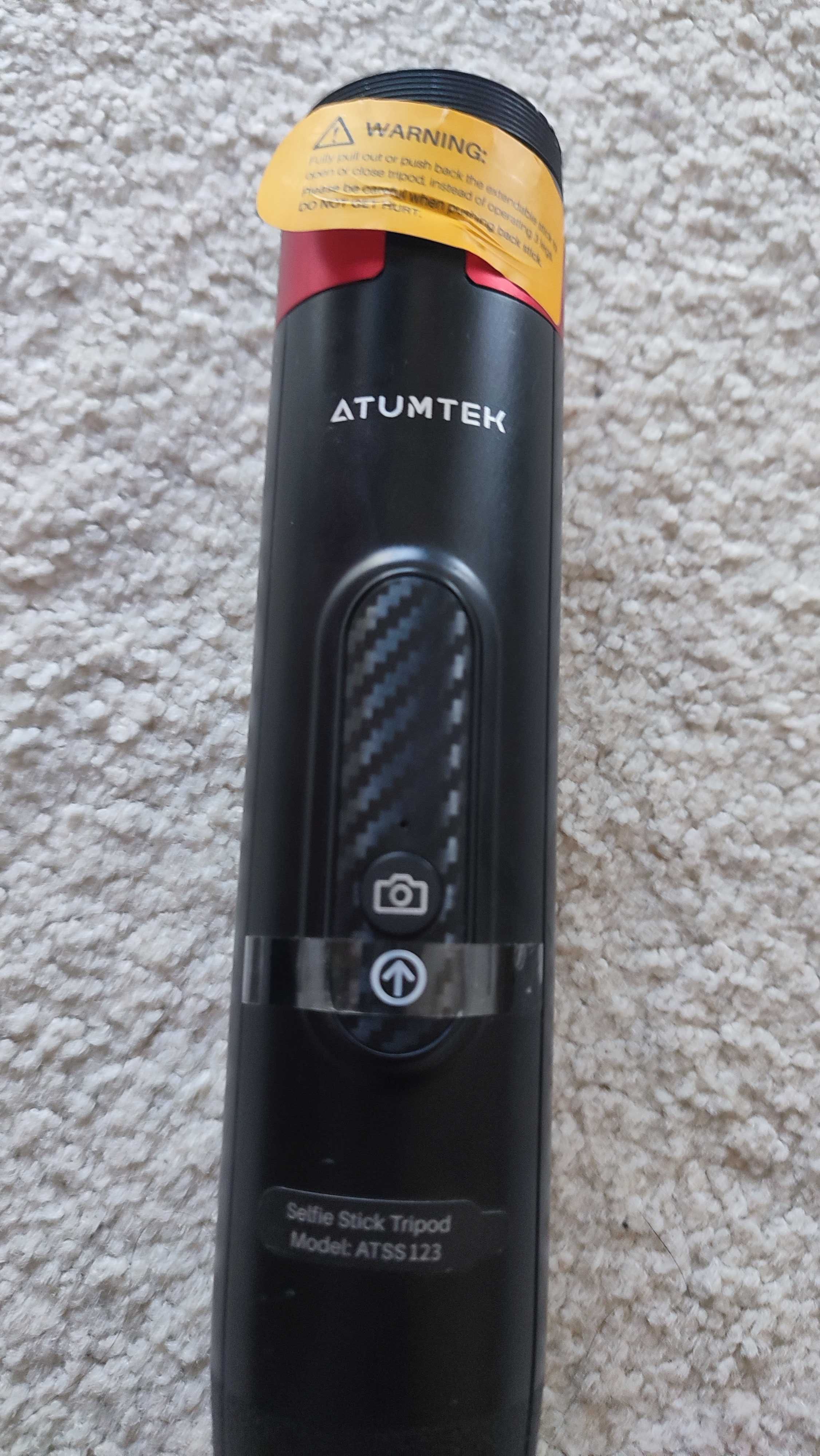 ATUMTEK Selfie Stick Tripod 130 cm bluetoth czarny