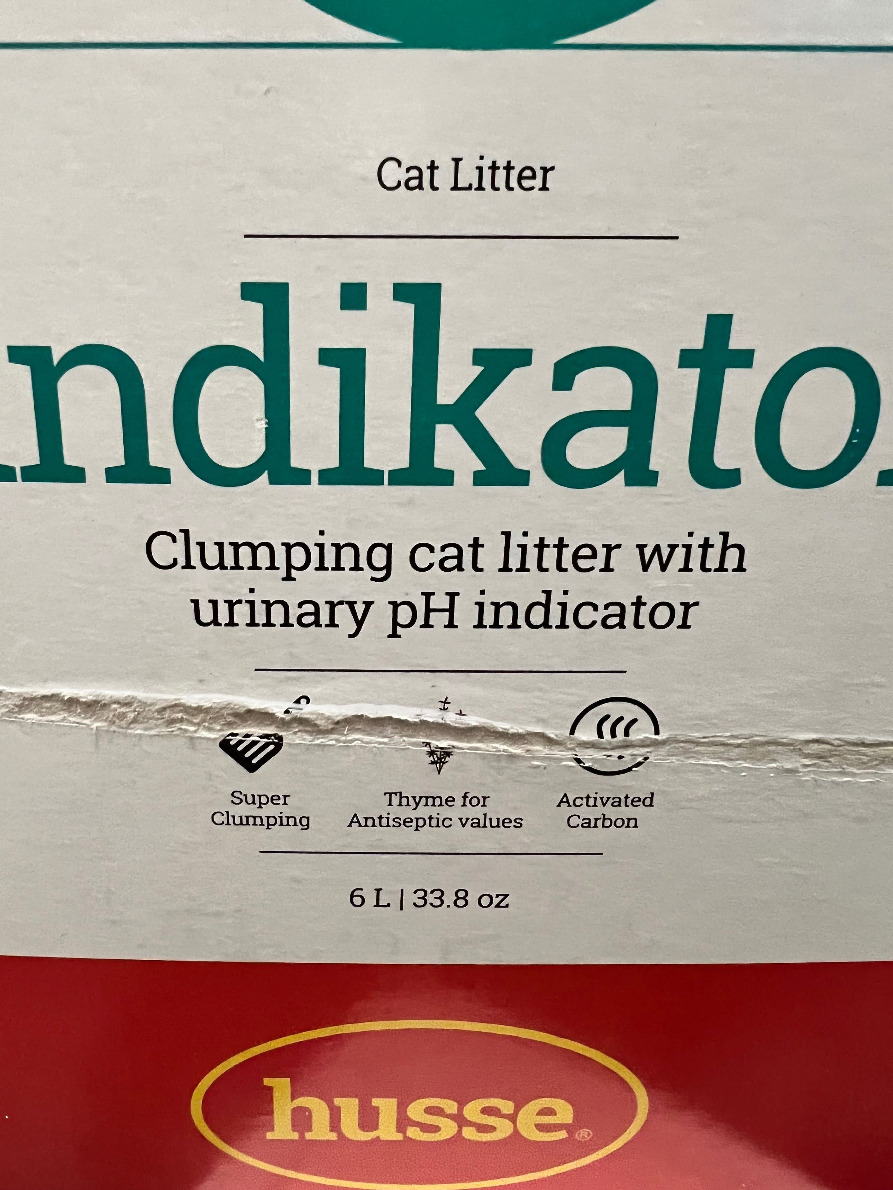 Areia para gato "INDIKATOR" função especial