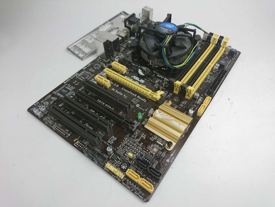Комплект ASUS B85M-PLUS (USB3,SATA3,PCI-E3) +i5-4430(4ядра)+кулер,1150