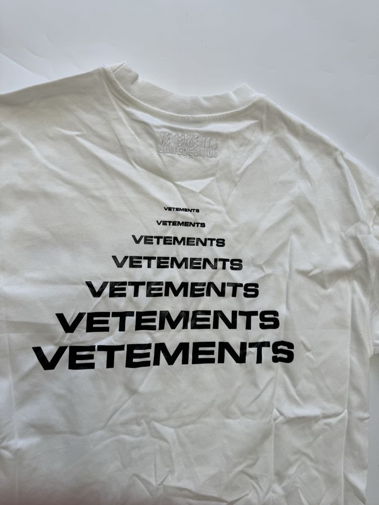 футболка Vetements Many logo tee M L balenciaga rick owens