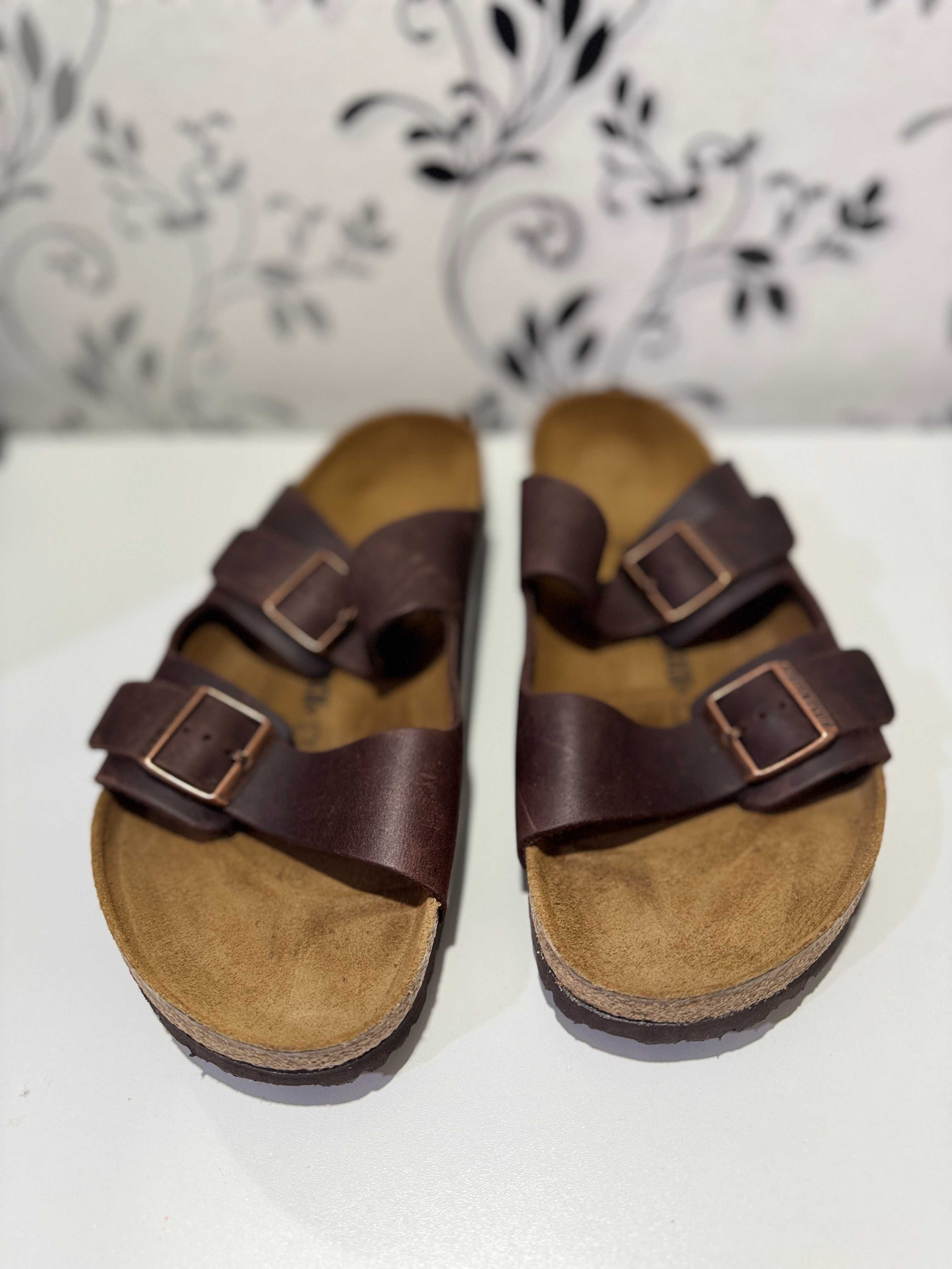 Шльопанці Birkenstock Arizona Oiled Leather - Habana, 47р