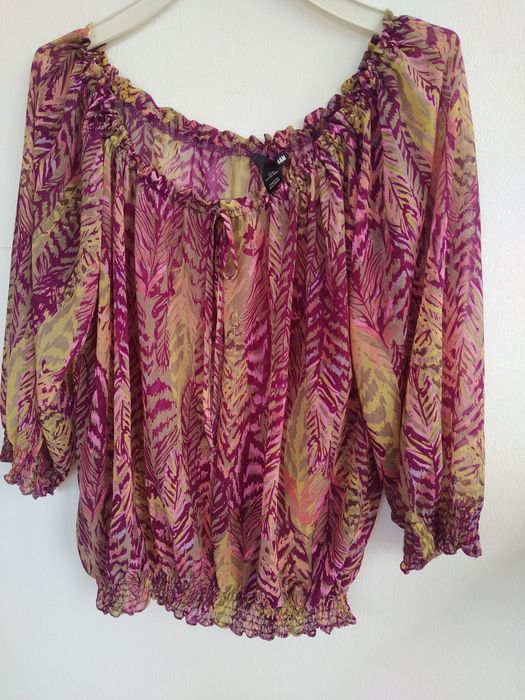 Blusa boho, elegante e original - H & M - Tamanho S