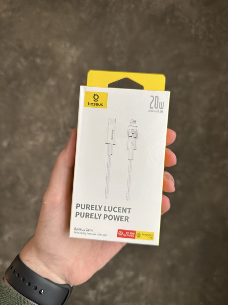 Кабель Baseus Gem Fast-Charging Data Cable Type-C to Lightning 20W 2m