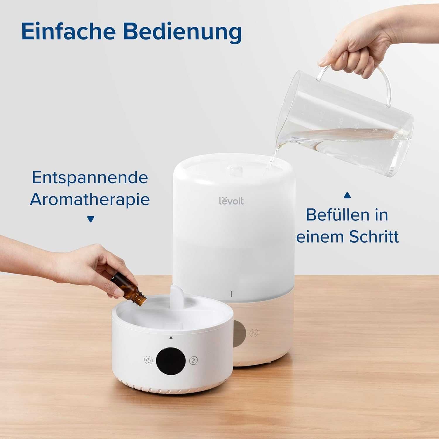 Nawilżacz powietrza Levoit Dual 200S cichy smart aromaterapia 27 m2