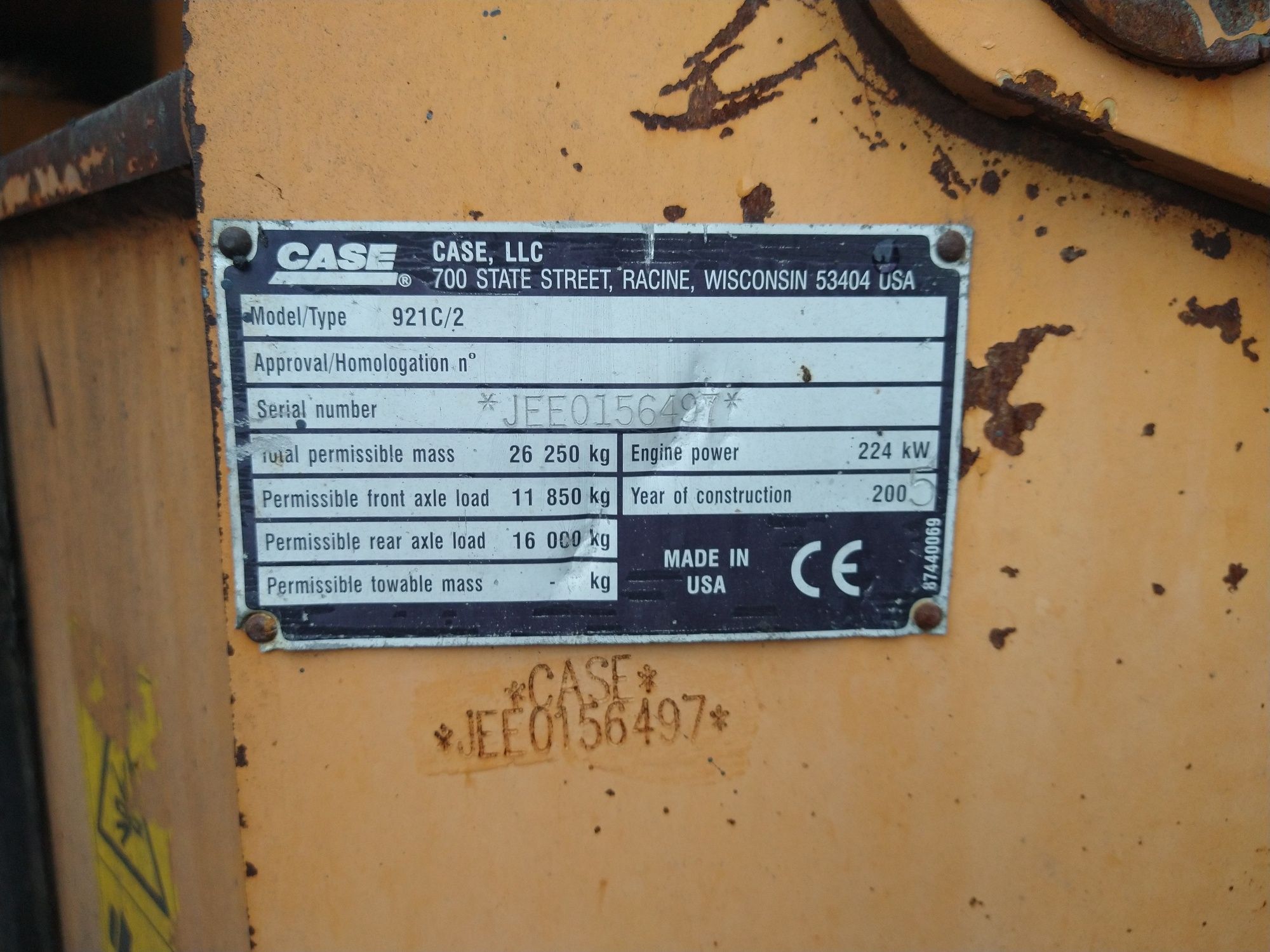 Ładowarka kołowa CASE 921c
