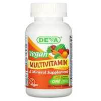 Deva Vegan.  Лучшие Мультивитамины для веганов + минеральный комплекс.