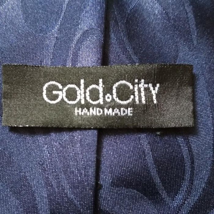 Мужской галстук шелк с мультяшками hand made gold&city