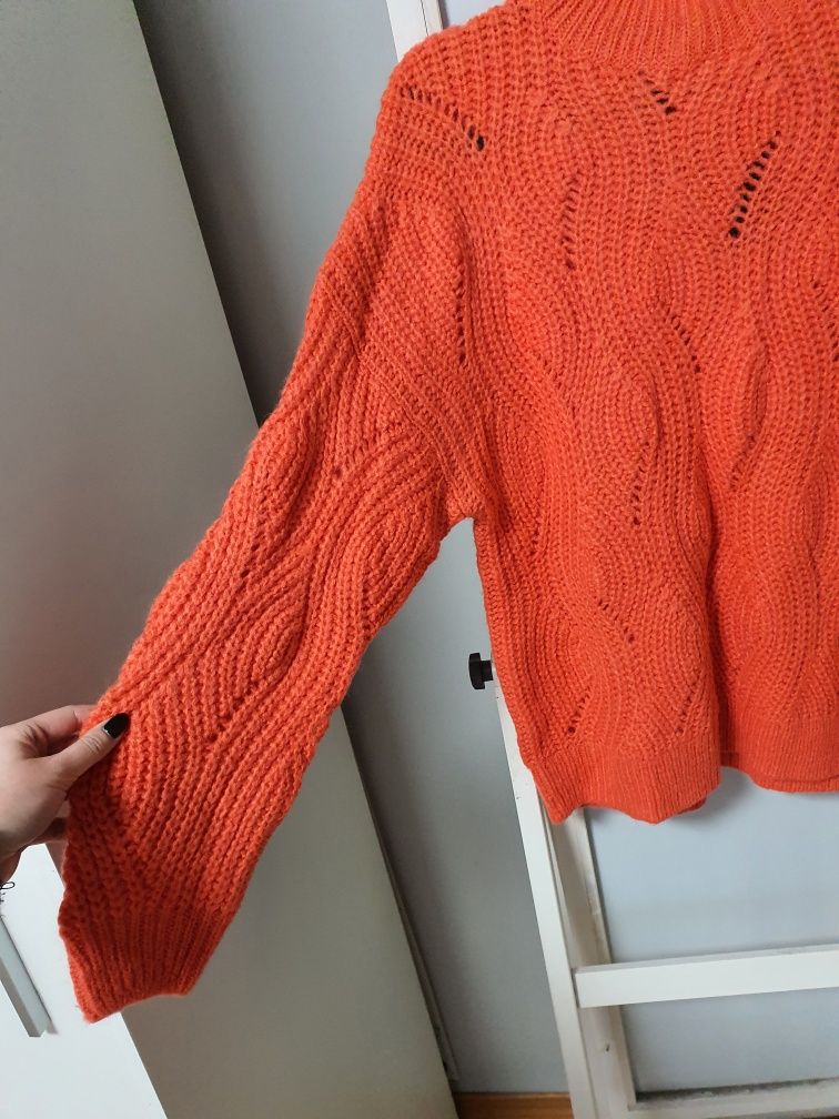 Pomarańczowy Sweter V By Very 42 xl nowy