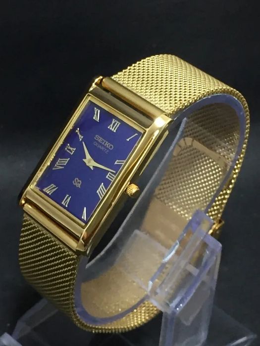 Seiko Quartz Ultra Sottile com mostrador romano para home,