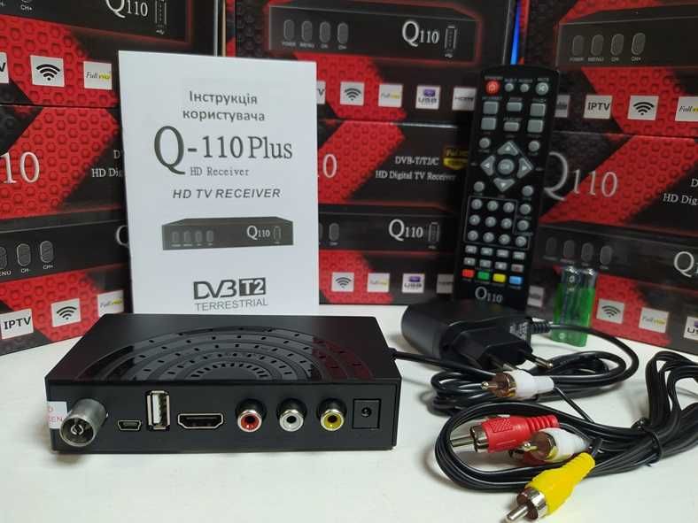 ТВ Приставка Т2 приемник ресивер тюнер Т2 Q-Sat Q-110 YouTube IPTV MeG
