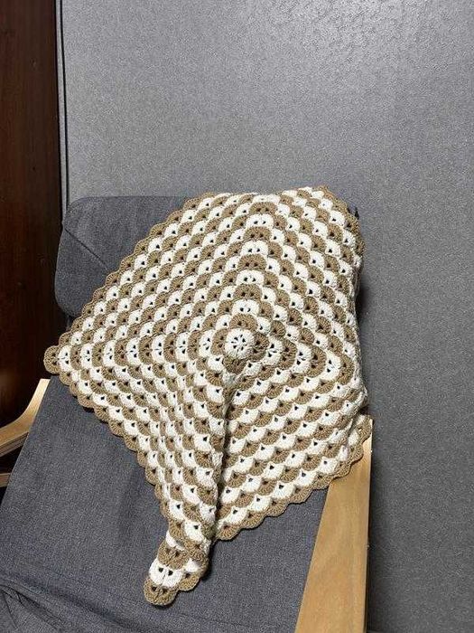 Вязаный детский плед