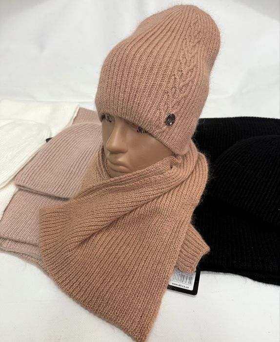 Ангорові набори,шапка,шарф,берет